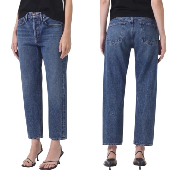 AGOLDE Parker Long Low Slung Vintage Straight Jeans Wash Size 23 NWT NEW - Picture 1 of 15